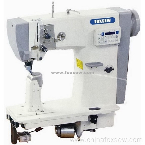 Single Needle Thick Thread Full Automatic Post Bed Lockstitch Sewing Machine